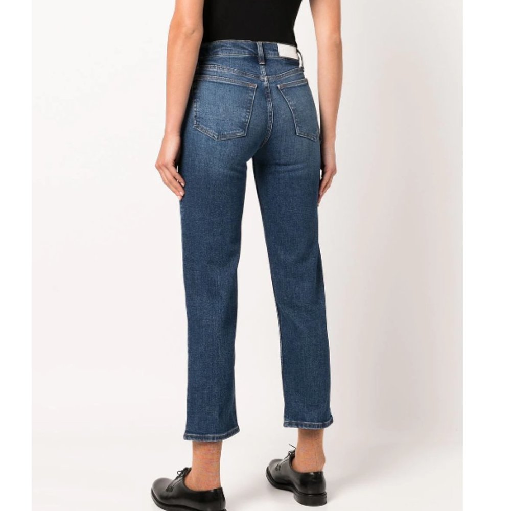 RE/DONE 70s mid-rise stove-pipe jeans Royal Fade sz 28